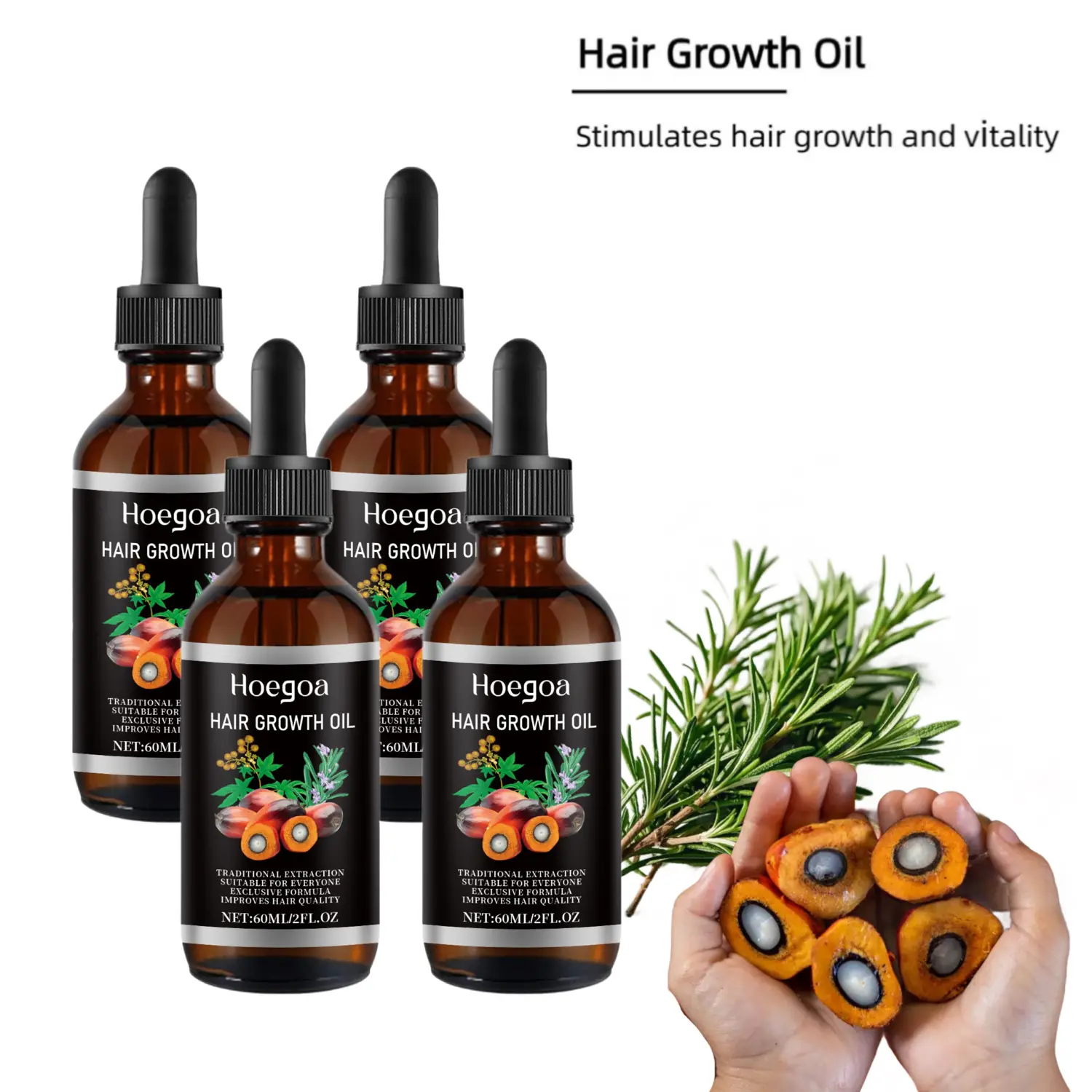 Rosemary & Batana Oil -Blended with Jojoba & Argan Oil-Organic Essential Oil forHair Haircare Daily Repairing Restore Moisture Vitamins hair Scalp Treatment Serum Scalp Relief Tonic Haircare product