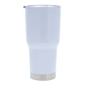 Stainless Steel Sublimation Tumbler :: 30oz White