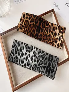leopard print headband, (2pcs)sexy style hair tie headband, for everyday wear as a female accessory Headband Set