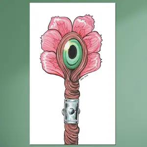 The Mana Flower - Hand-Drawn Acrylic Marker Drawing