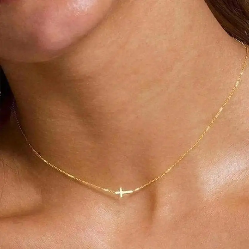 Women's Stainless Steel Elegant Vintage Crucifix Pendant Long Necklace - Faith Jewelry for Daily Commuters, Long-Lasting Wear (Necklaces for Women Category), Long Necklaces