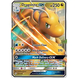 Pokemon TCG Dragonite GX Unified Minds Near Mint Trading Card Single
