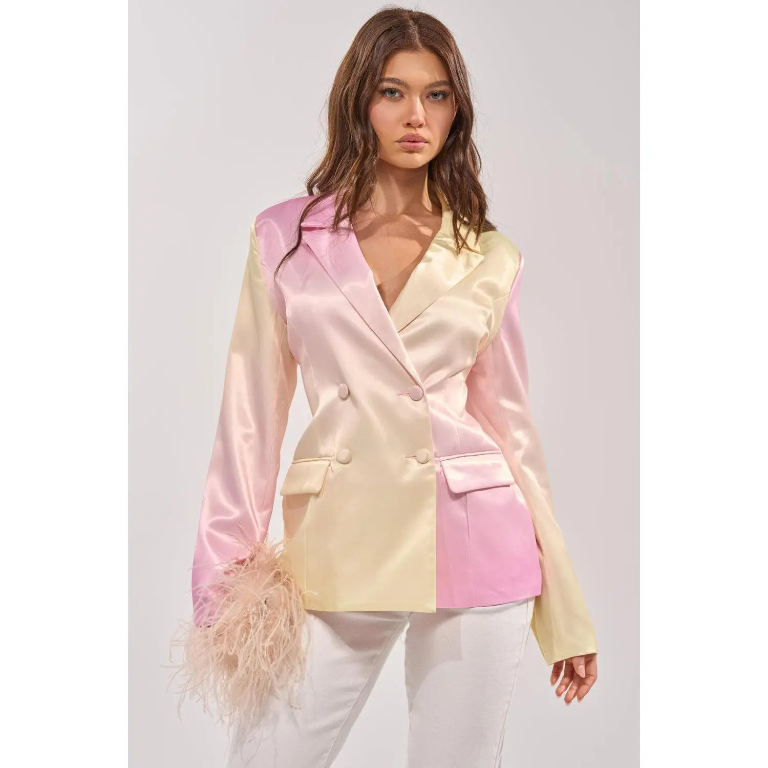 SWEET TALK SATIN BLAZER