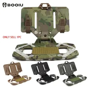 BOOIU Tactical Molle Folding Navigation Board CS Airsoft Panel Molle Carrier Board Mobile Phone Holder Mount Accessones Stand