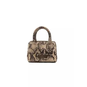 Pompei Donatella Chic Python Print Leather Mini Tote