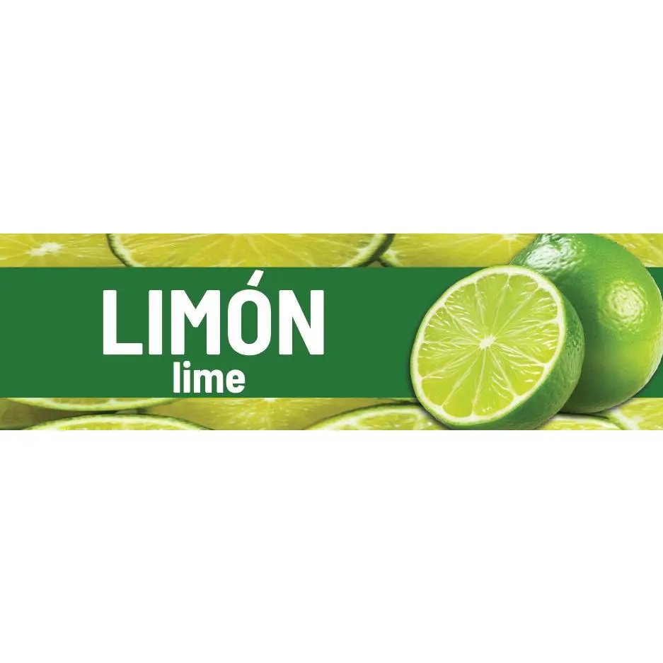 Limon Vinyl Sticker Aguas Frescas Vitrolero sticker Lime Sticker Water Jar decal 3x10in
