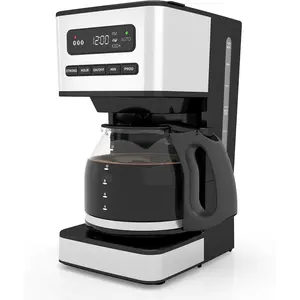 12 Cup Programmable Coffee Maker, Hot and Iced Coffee Makers, Regular &  Brew Drip Coffee Machine, 1-4 Cup, 24H Timer, Auto Shut-Off, Keep Warm, Pause & Serve