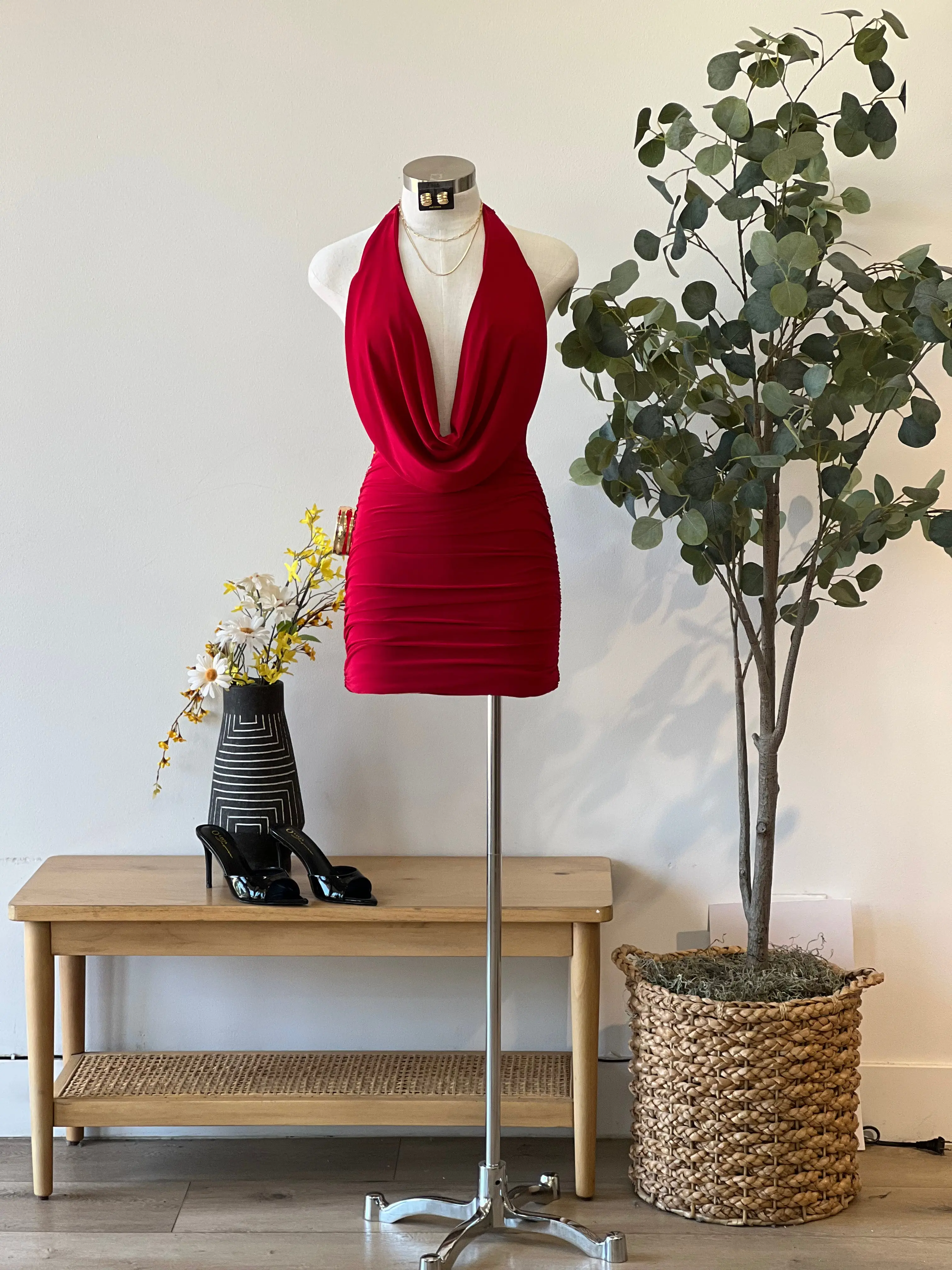 Selena Ruched Mini Dress