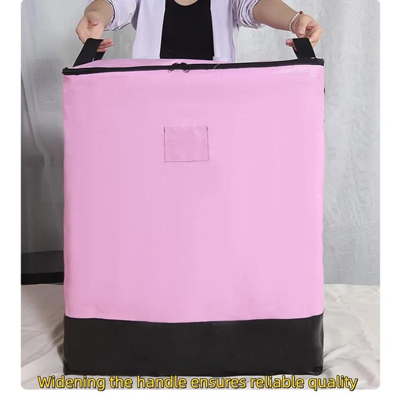 1PCS Large Capacity Waterproof Clothing Down Comforter Storage Bag Mobile Packaging Transport Luggage Bag Moving Travel Organizer