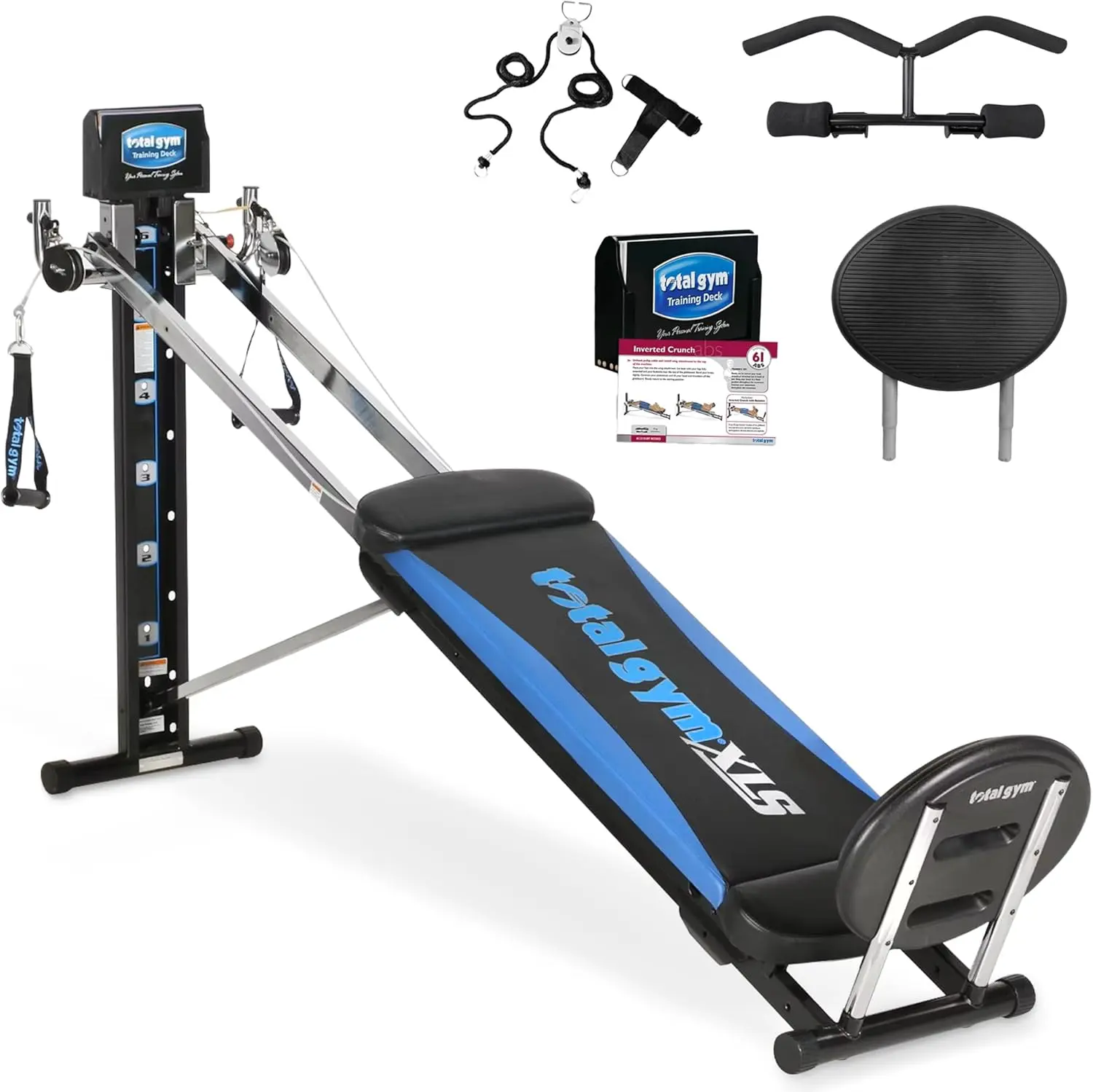 Total Gym  Seamlessly transition between exercises with its intuitive design and make switching workouts quick and effortless with the included accessories