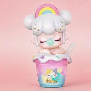 Rolife Nanci Blind Box-Milk Tea Series, 1PC Random Action Figure Box, Popular Collectible Toy Cute Action Figure, Creative Gifts for Birthday/Christmas Holiday