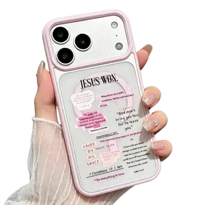 Faith Inspired Bible Verse Phone Case for iPhone 17 16 15 14 13 12 11 Pro Max Air, Christian Scripture Pattern Soft TPU Silicone Cover, Shockproof Drop Protective Gift MKCX260518018 Rustic cute