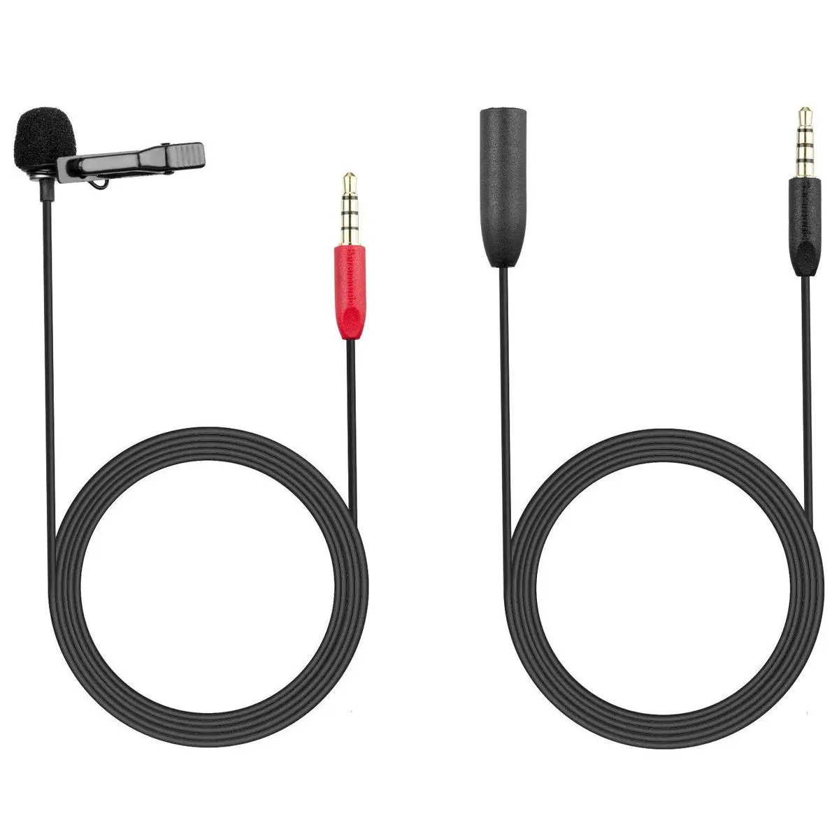 Saramonic Lavalier Clip-On Microphone for Smartphone with 4M Extension Cable Professional Video Microphone (SR-LMX1+)