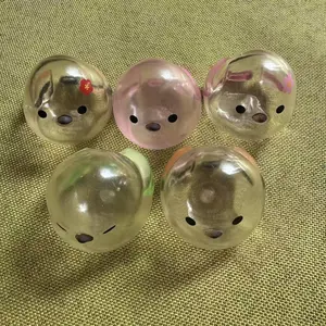 Shiny Transparent Bird 4 Gashapon Toys Long-tailed Tit Creative Cute Action Figure Model Ornament Toys