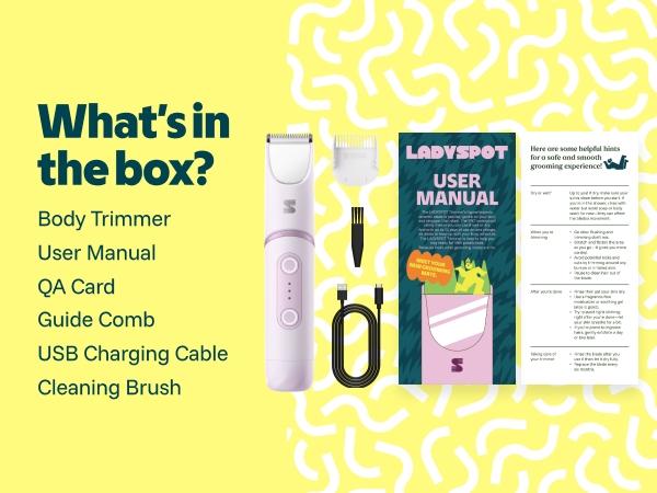 LADYSPOT Women Shaver -180° Rotatable Flexible Ergonomic Head with Built-in Light & Mirror, 2-in-1 Trim & Shave IPX7 Waterproof Wet Dry Lady Trimmer for Leg Underarm Bikini Line,dorm essentials, Dry Shaving Solutions LADYSPOT Women Shaver -180° Rotatable Flexible Ergonomic Head with Built-in Light & Mirror, 2-in-1 Trim & Shave IPX7 Waterproof Wet Dry Lady Trimmer for Leg Underarm Bikini Line,dorm essentials, Dry Shaving Solutions