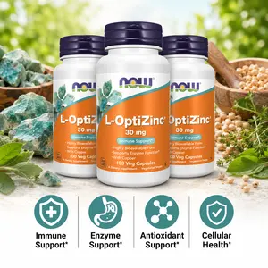 L-OptiZinc 30mg with Copper Veg Capsules, Highly Bioavailable Zinc Formula for Immune Health & Daily Wellness Support, 100 Capsules