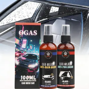 Water Repellent & Anti Fog Spray for Car Windscreen, Windows, Mirrors, Goggles, Helmets - Waterproof Defogger Spray for Automotive Glasses-Pack of 2