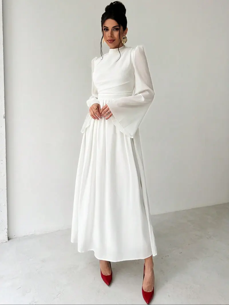 long sleeve dresses for women modest - TikTok Shop