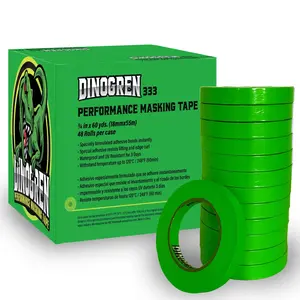 DINOGREN 333 Automotive Refinish High Performance Masking Tape 3/4 in x 60 yd (Pack of 48 ROLLS)