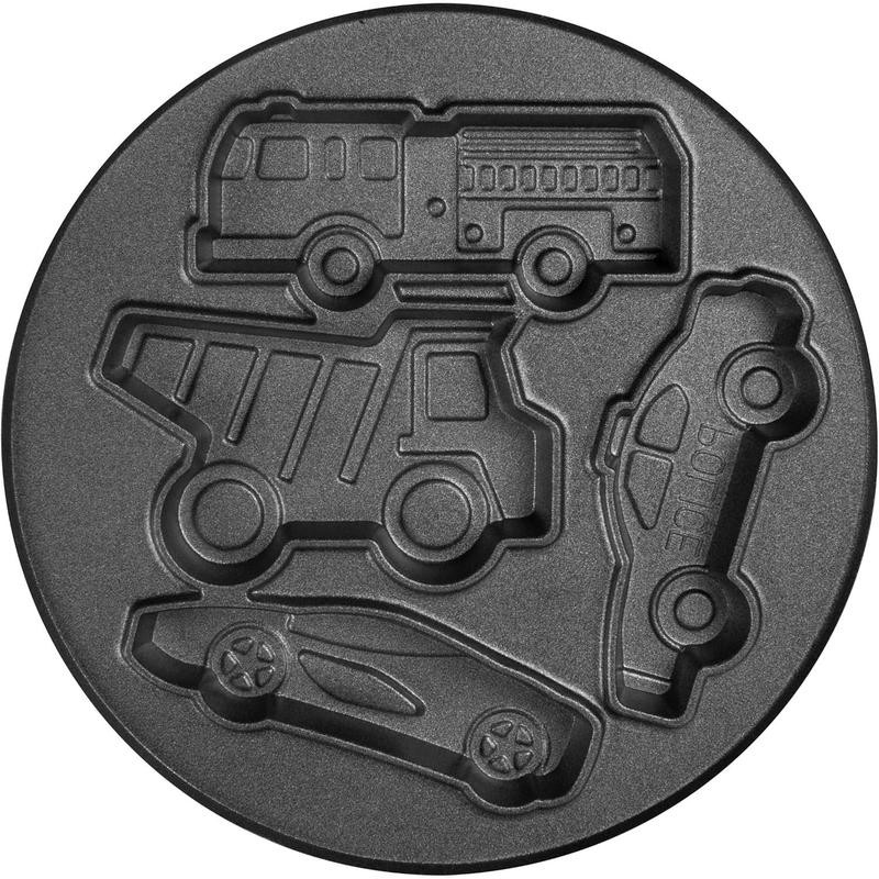 Mymini cars and trucks shape electric waffle maker 5inch nonstick griddle for waffles hash browns eggs and more yellow