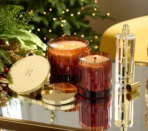 Elton John by Slatkin & Co. 3pc Candle & Room Spray Set Honey Fig