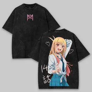 My Dress Up Darling Marin Kitagawa Girl Kawai Waifu Anime Lightweight Acid Washed Tee, Gift For anime lover Menswear Top shirts men, Graphic tee, movie shirt, Streetwear Crewneck designer