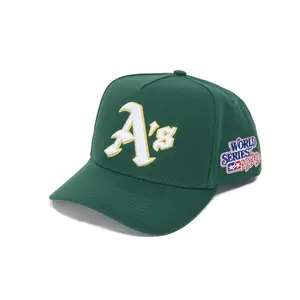 SATIN GRAY UNDER BRIM REMASTERED A’s CUSTOM 9999 WS HAT SNAPBACK GREEN