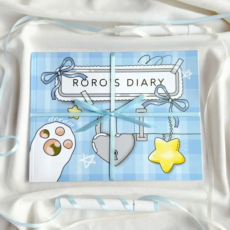 'Roro's Diary' Vol. 2 (Dream Diary Ver.) | Cute Cat Coloring Book for Adults and Kids