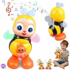 Wiggling Dancing Bee Toy, Musical Interactive Bee With Lights And Music, Sensory Fun Developmental Cartoon Toys, Preschool Learning Sensory Toys For Christmas, Easter, Travel, Home, School