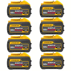 2Pack 9.0Ah 20V DCB606 Replacement For DeWalt 20V/60V MAX Battery Compatible with DeWalt Flex-Volt DCB609 612 606-2 609-2 and Cordless Power Tools Portable