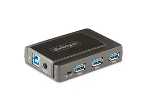 StarTech.com 5G7AS-USB-A-HUB 7-Port USB Hub with On/Off Switch - USB 3.0 5Gbps - USB-A to 7x USB-A - Compact Self Powered USB-A Hub w/ 35W Power Supply - Desktop/Laptop USB Hub - USB Expansion Hub