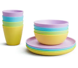 12-piece colorful dinnerware set