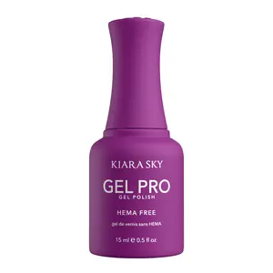 Kiara Sky Gel Pro - Felt Cute HEMA-Free + TPO Free Nail Gel Polish | Intense Pigmentation, Long-Lasting Wear | Finish: Cream 15ml