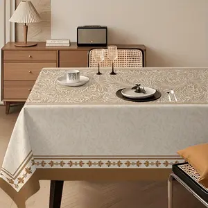 Elegant retro tablecloth with exquisite patterns and patterns creates a natural atmosphere. Exquisite decorative wallpaper with natural and exquisite style. Creative retro style wallpaper with elegant and natural style. Rice coffee color matching