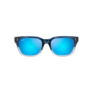 Maui Jim Likeke Sunglasses B894-03 Blue to Grey gradient Frame Blue Hawaii Lenses