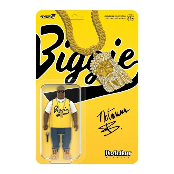 Notorious B.I.G. - Super7/Reaction Figure - Wave 4 - Yellow Jersey - 3.75 Inch - (East Coast)