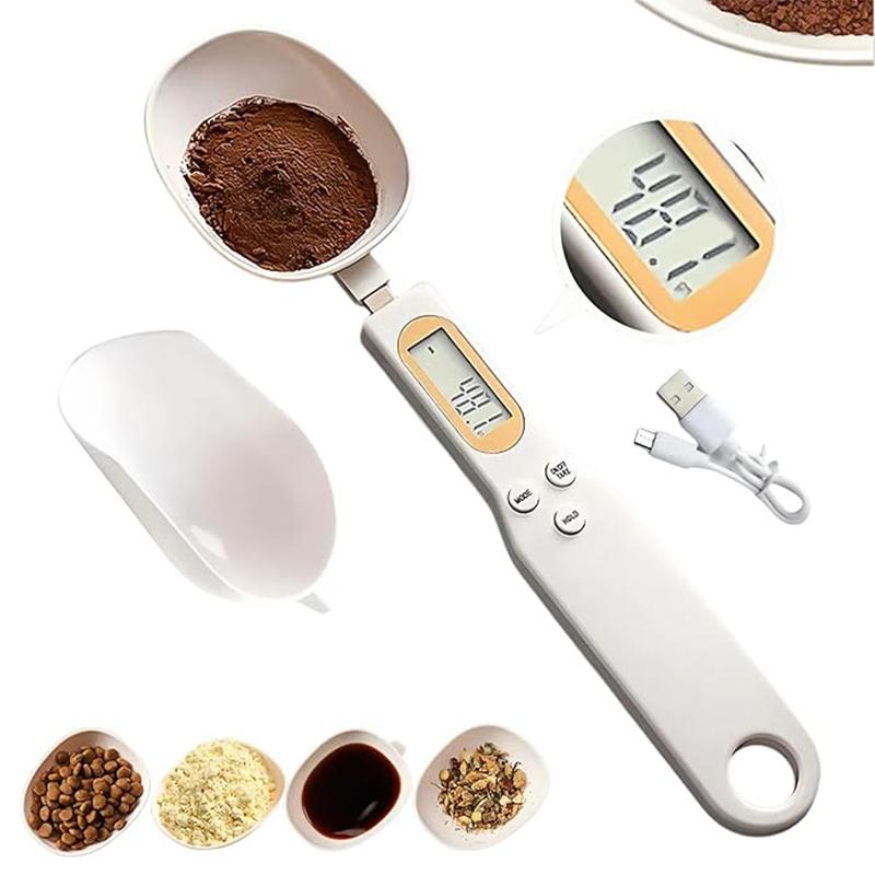 【FaddishDeal】500g / 0.1g electronic measuring spoon scale, household small kitchen weighing spoon, measuring handheld, measuring utensils Cover, food scale