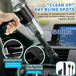 Portable Car Vacuum Cleaner, Handheld Vacuum High Power Cordless, Hand Vacuum Rechargeable Easy To Clean Car Interior, Desktop, Sofa, Keyboard, Drawer And Crevices, Small Spaces cleaning sweeping