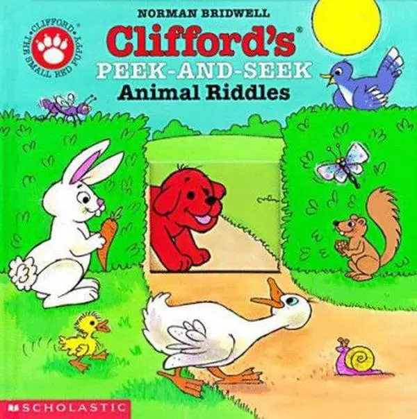 USED-Clifford's Peek-and-Seek Animal Riddles (Clifford the Small Red Puppy) by Norman Bridwell (Paperback)
