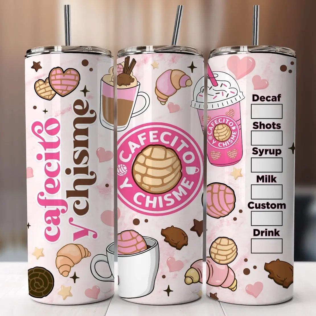 Cafecito y chisme tumbler