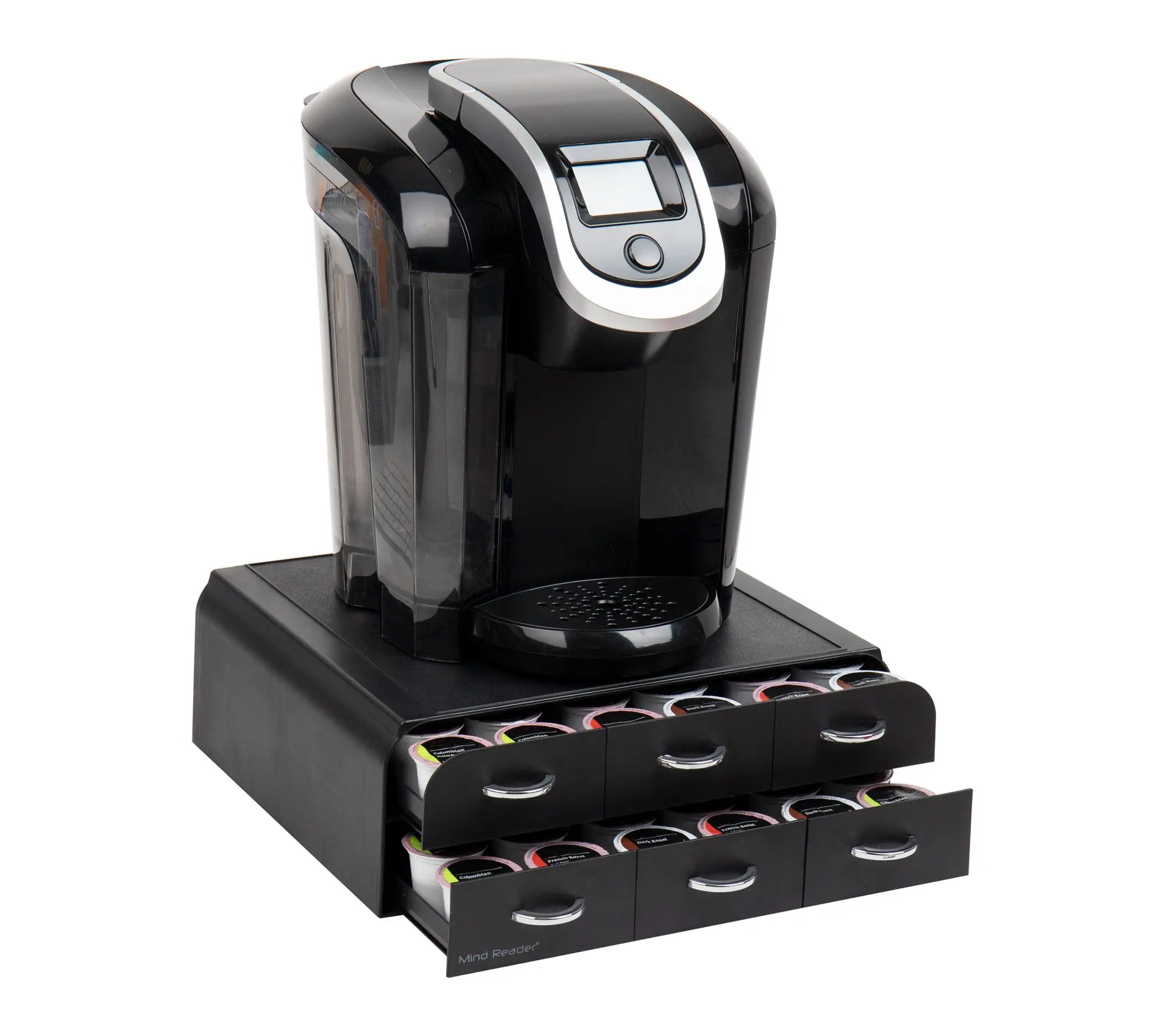 Mind Reader Coffee Pod Organizer with 2 Drawers, 72 Capacity