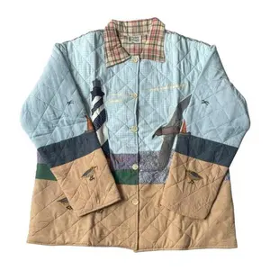 Lighthouse by Bay Reversible Quilted Cotton Jacket | Artfully Crafted, Regular Fit, Filled with Soft Cotton