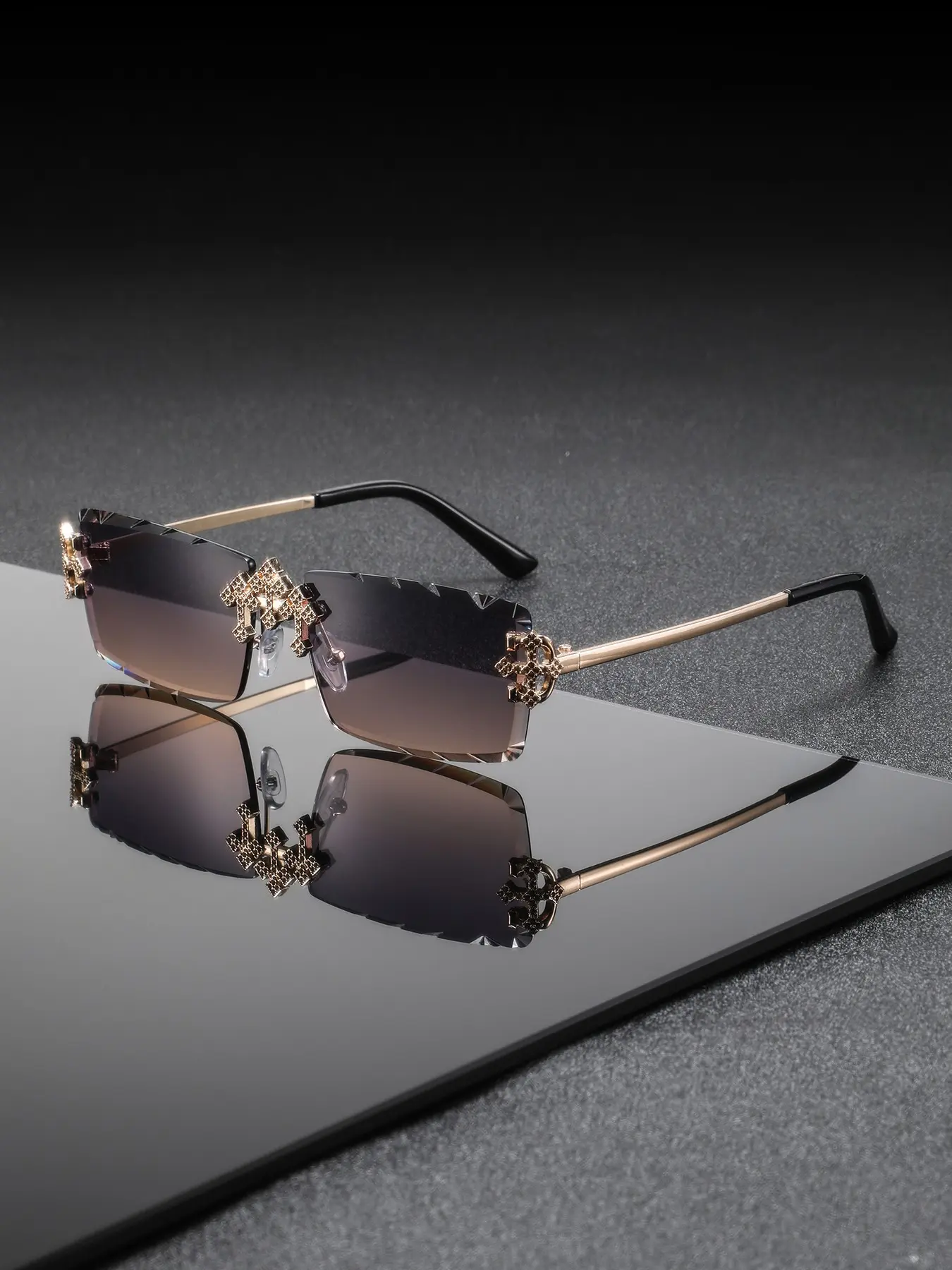 Men's Square Glasses Frame, High-End Nose Bridge Design, Classic Shades, Stylish Eyewear for Business Driving Outdoor Golf, Fashionable Street Style, Casual Stylish Glasses, Fashionable Frames Sunglasses