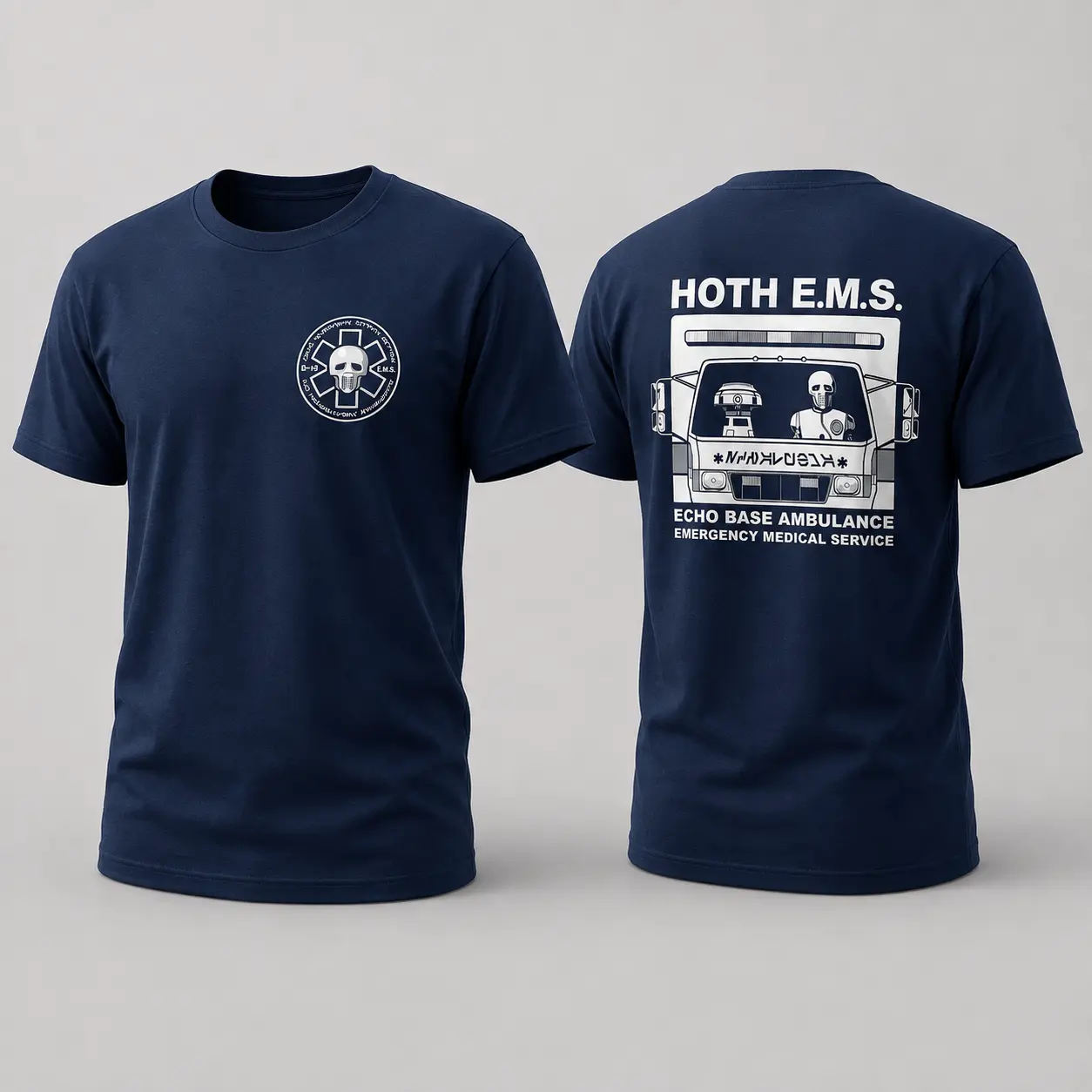Sci-Fi EMS Ambulance T-Shirt – EMT Paramedic Graphic Tee, Emergency Medical Service Shirt, First Responder Rescue Gift, Shirt for Men