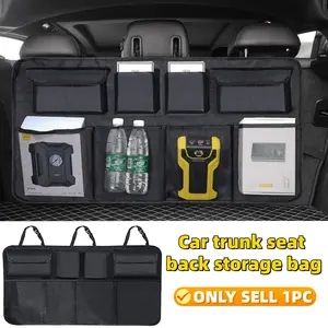 Multi-Functional Car Storage Organizer, Adjustable Mesh Pockets, Fits Car Interior, Gift Box, Cabinet, Outdoor Storage