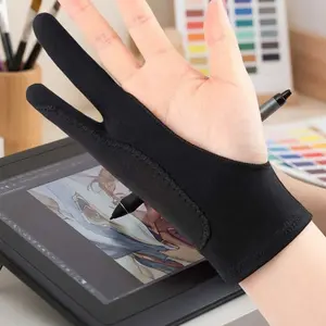 Breathable Sweatproof Drawing Gloves for Graphic Tablets, Reusable Anti-Fingerprint Anti-Smudge Hand Protector for Digital Art, Touchscreen Compatible Washable Artist Gloves