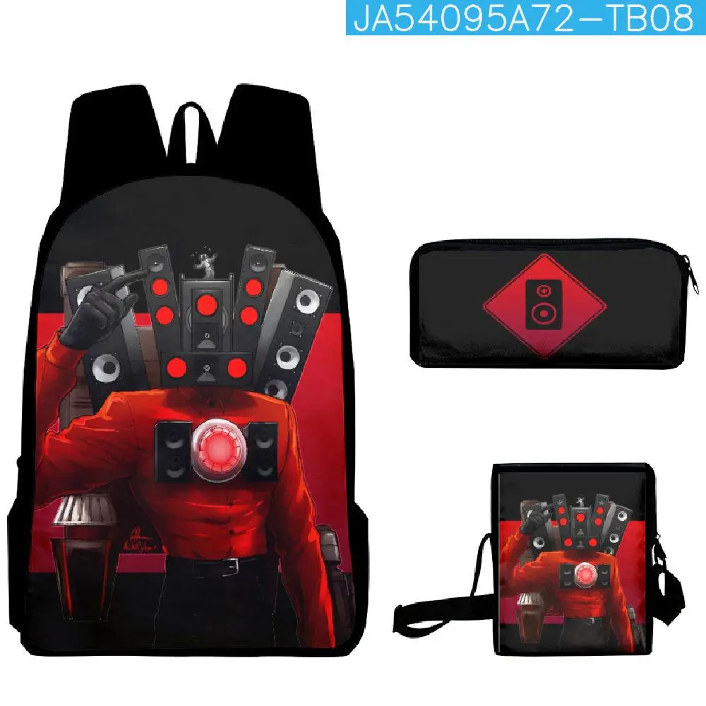 Red Tone Audio Robot Figure Print 3 In 1 Backpack Set Laptop Backpack Travel Crossbody Bag Stationery Case 2. Search Terms (232 characters)