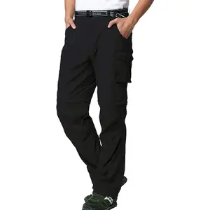 Mens Hiking Pants Convertible Zip Off Shorts Outdoor Quick Dry Lightweight Fishing Travel Safari Cargo Trouser