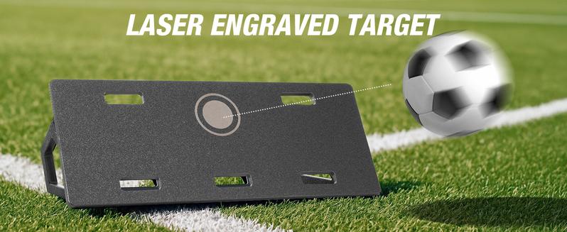 WARMOUNTS Large Soccer Rebounder Board, 3 Adjustable Angles Soccer Kick Back Trainer Board with 2 Sandbags, Portable Soccer Wall Rebounder for Control, Passing and Shooting Practice (40'' x 16'')