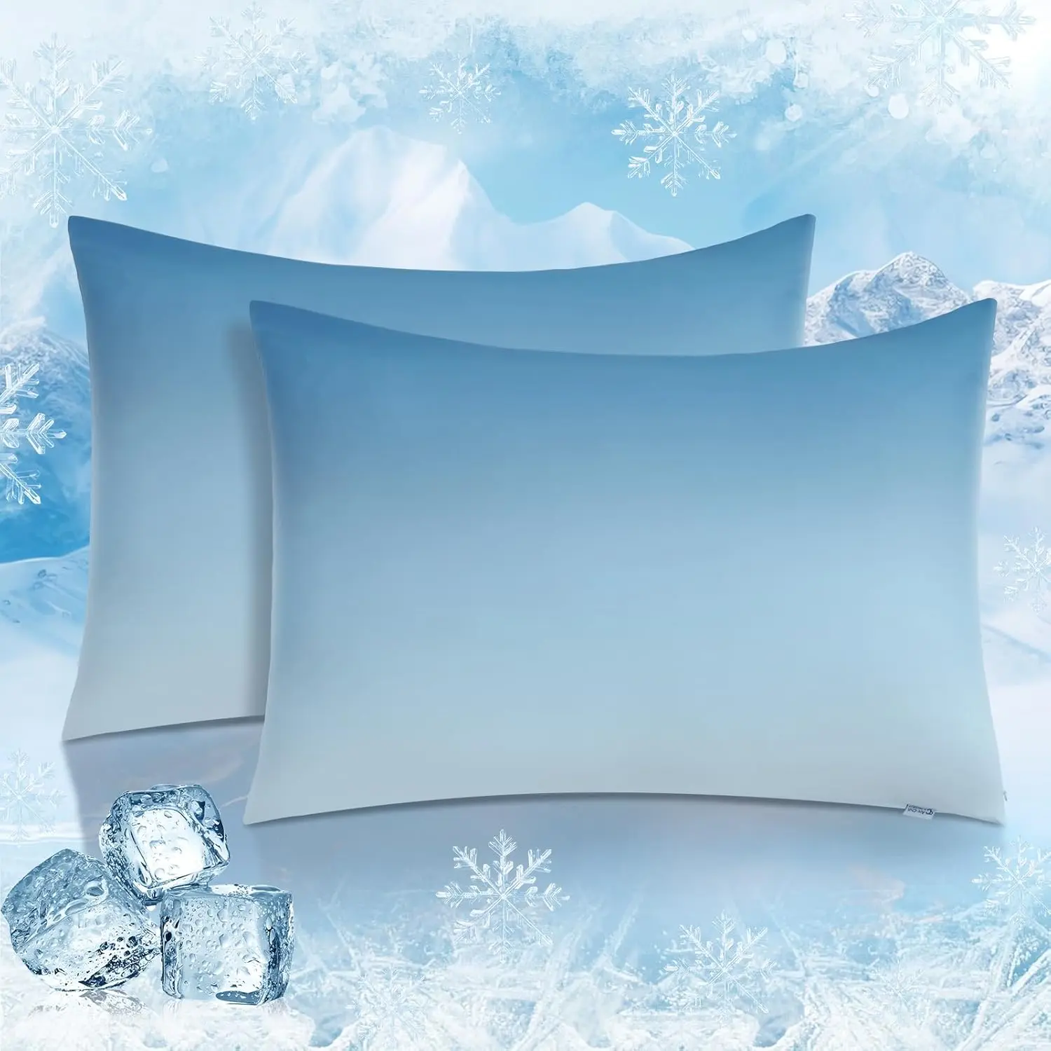 [New Deal] 2 Pack Cooling Pillow Cases Arc-Chill Pillowcases for Hair ...
